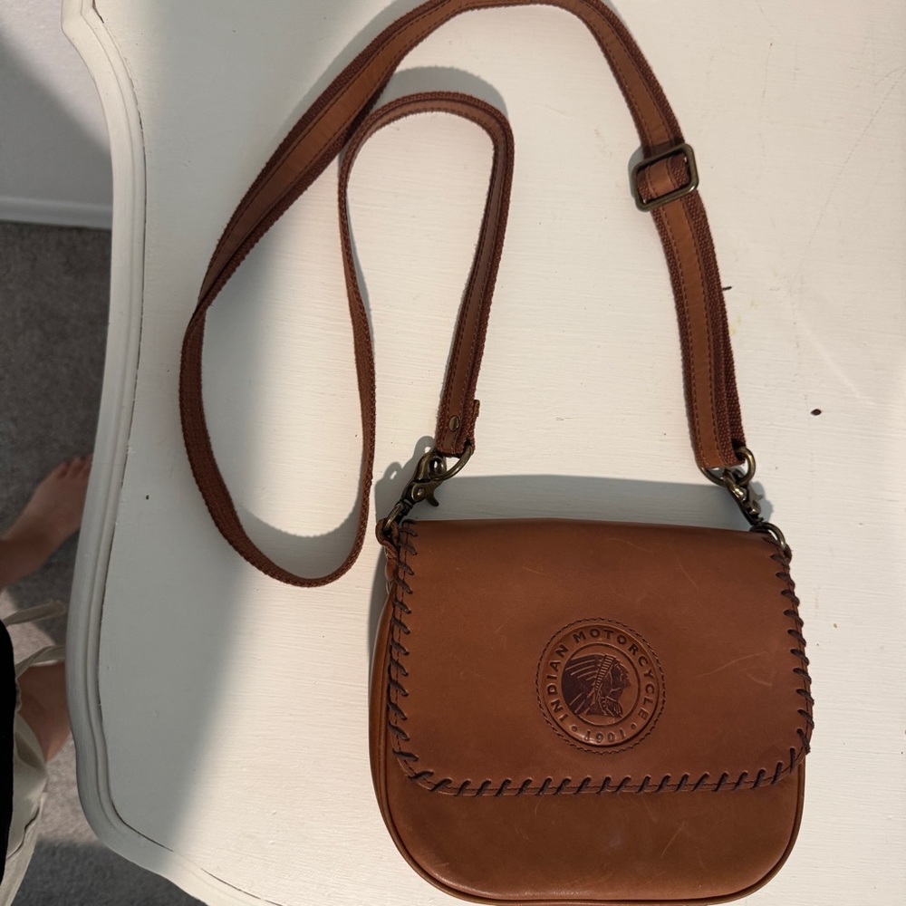 Stylish Brown Leather Crossbody Bag